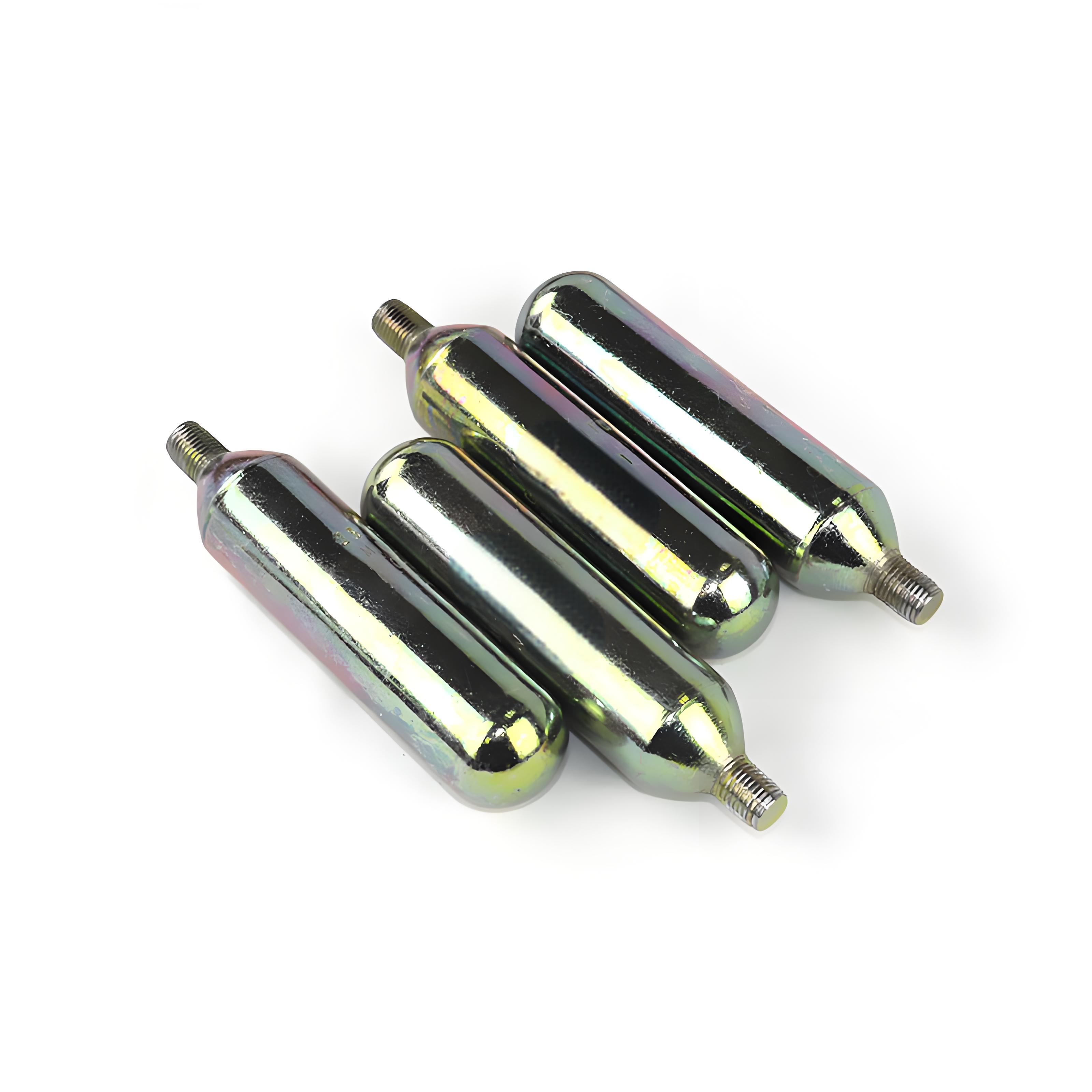 25g Threaded 3/8-24UNF CO2 Gas Cartridge Used for Life Vest＆Mini Aquarium &Fire Extinguisher