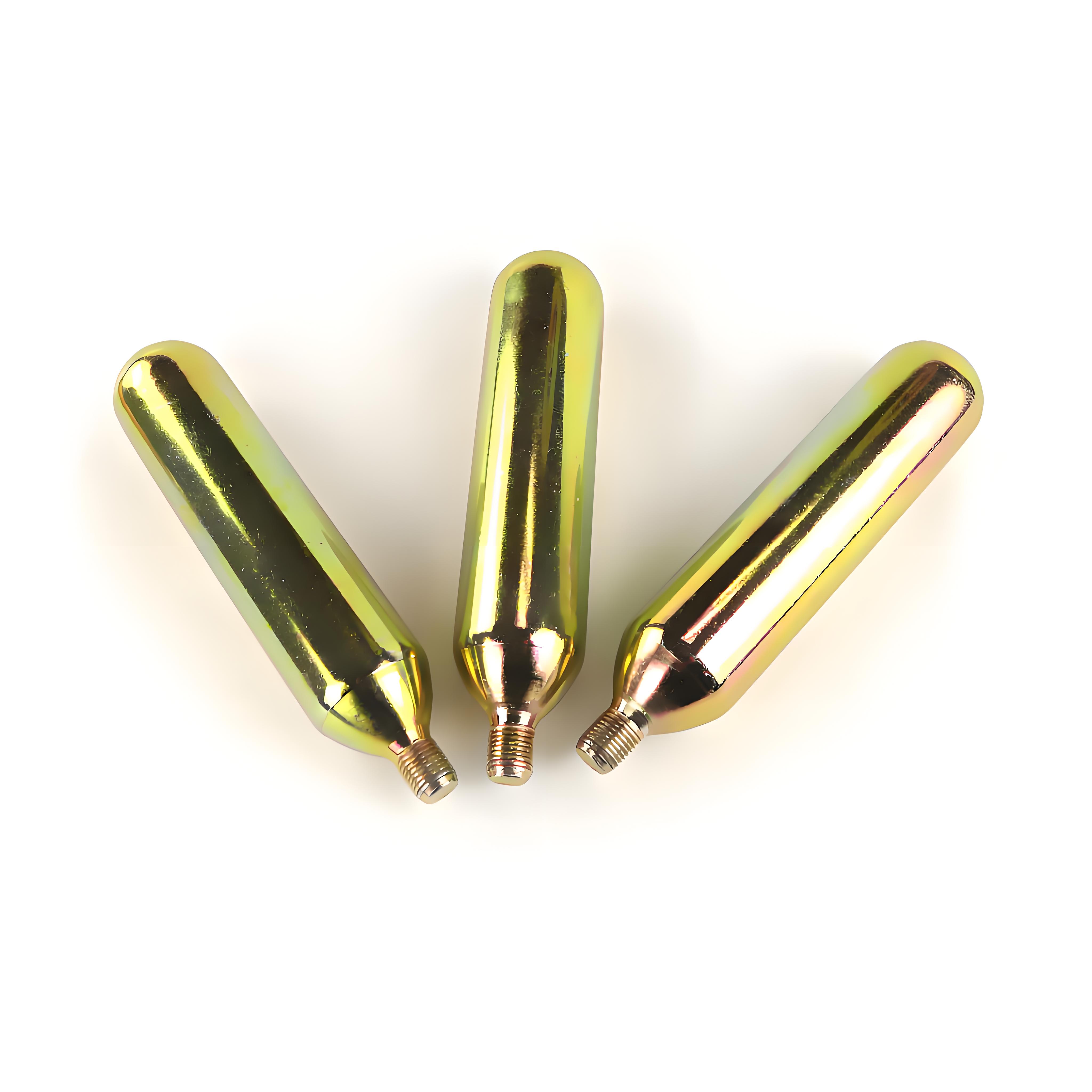 60g Threaded 5/8-18UNF or1/2-20UNF CO2 Gas Cartridge Used for Life Vest& Airpower Sports& Ou