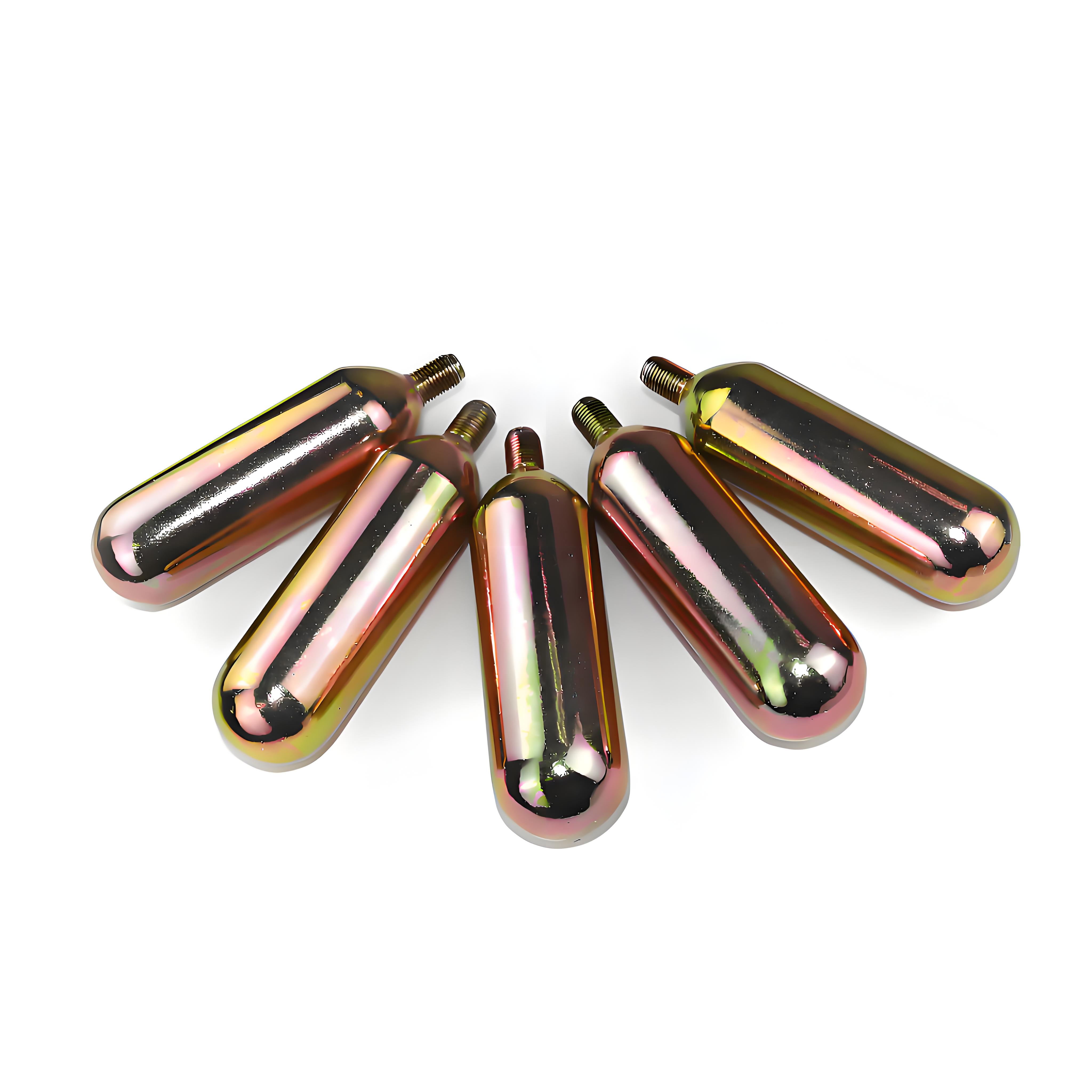 74g Threaded 5/8-18UNF or1/2-20UNF CO2 Gas Cartridge Used for Life Preserver& Airpower Sports&am
