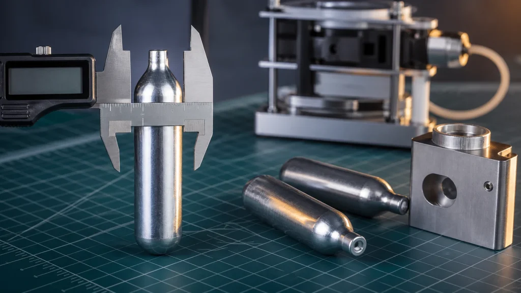 12g CO2 cartridge dimensions and device-fit measurement guide